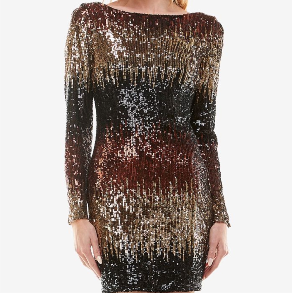 B Darlin Sequined Dress